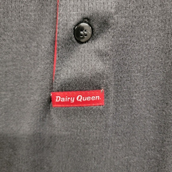 Dairy Queen DQ Food Restaurant Employee Polo Shirt Mens 2XL‎ Black Polyester - Picture 5 of 8